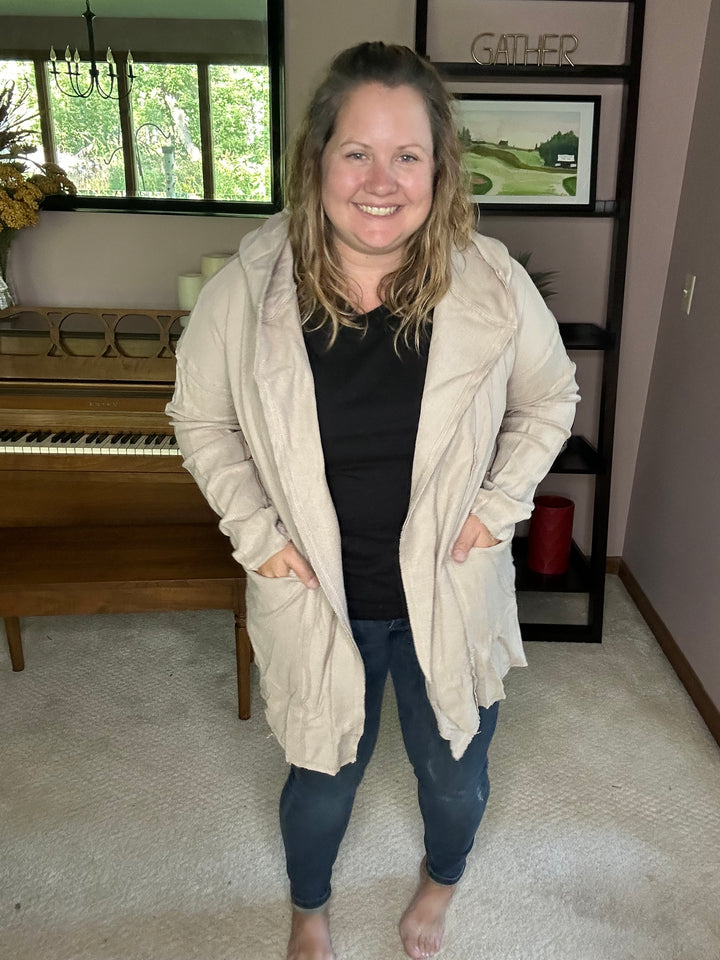 Hey Girl Hooded Cardigan