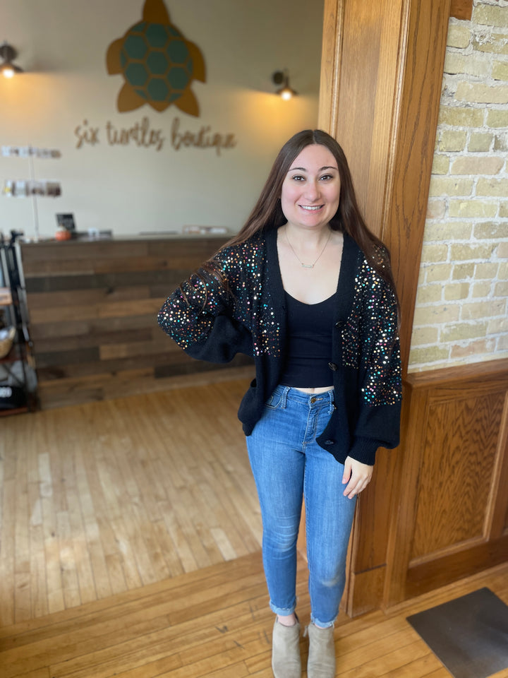 Sequin Cardigan