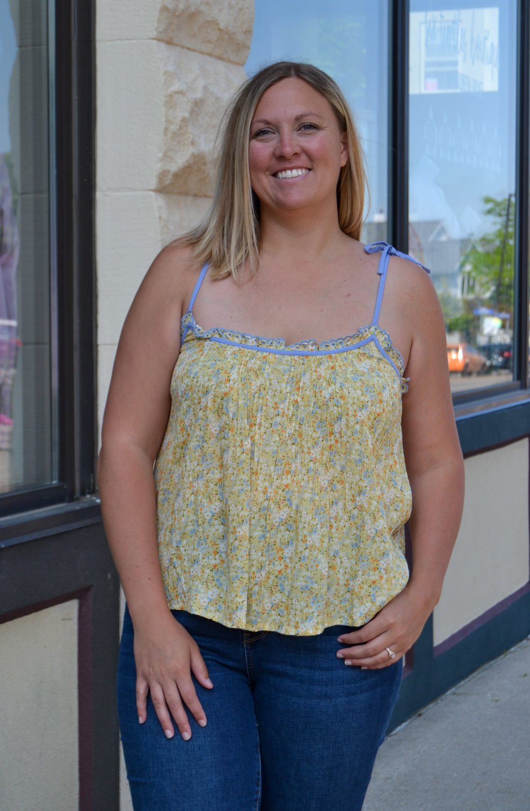 Romantic Tie Strap Tank