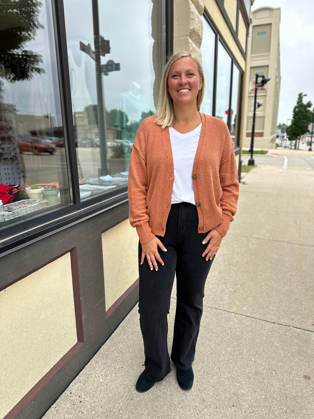 Rusty Sand Button Down Cardigan