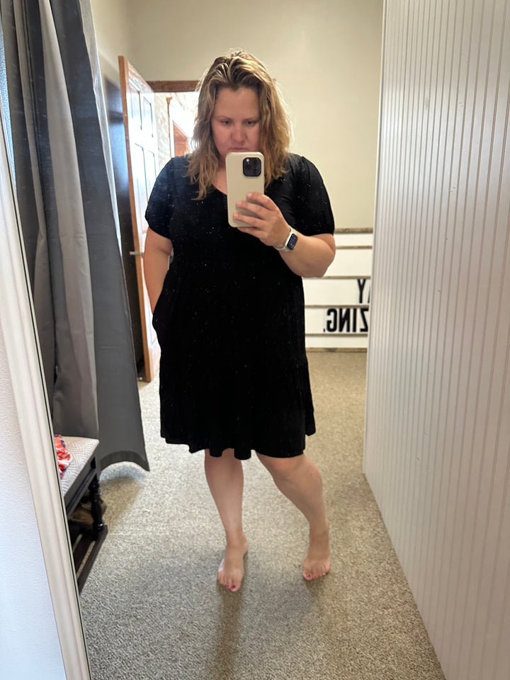 Black Twirl Dress