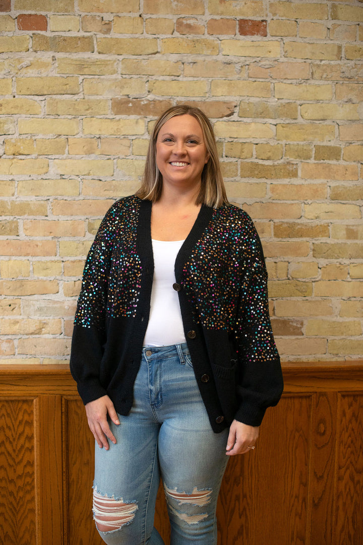 Sequin Cardigan