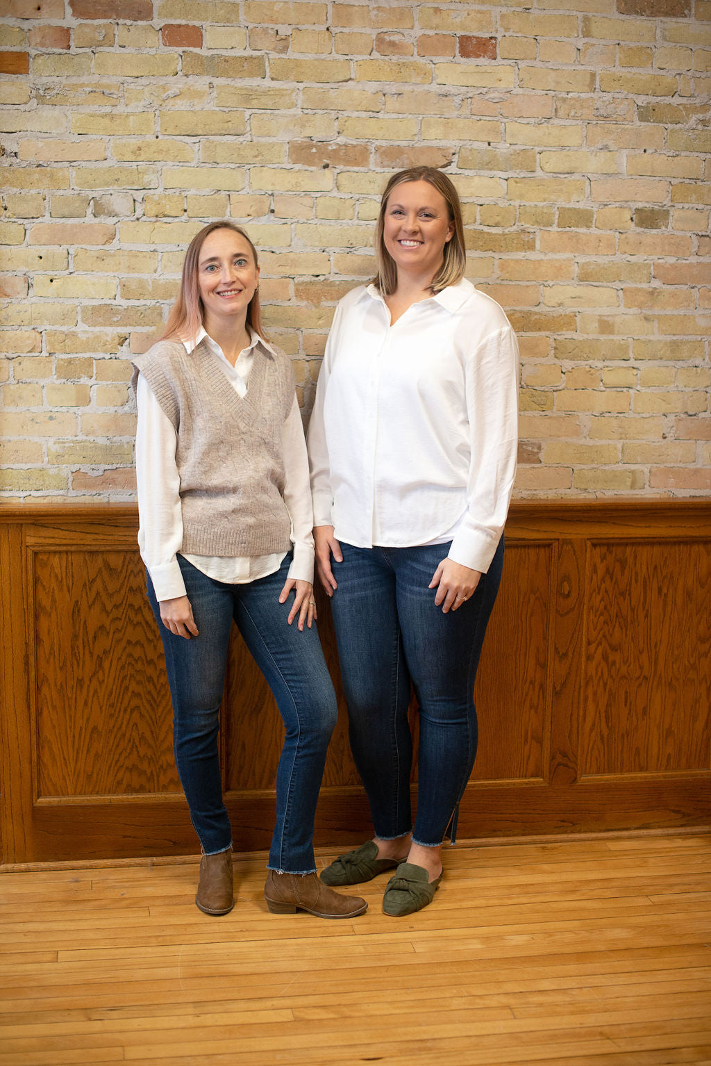 Basic White Button Down Blouse
