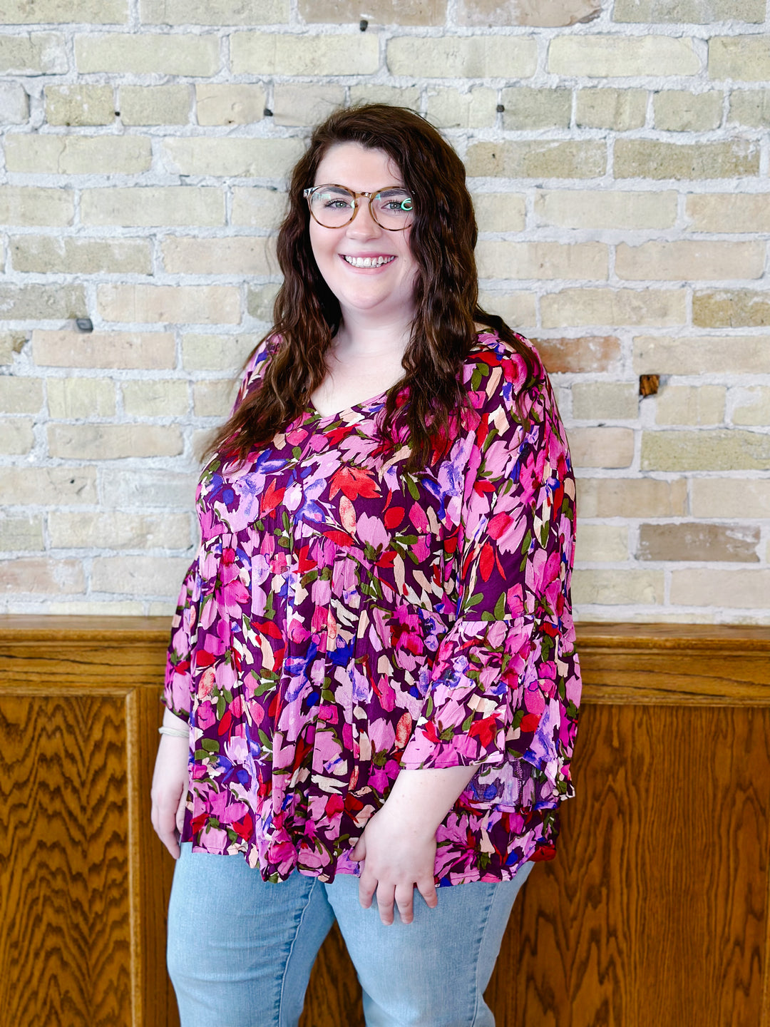 Bold Floral Blouse